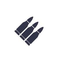 bullets vector icon on white