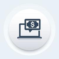 internet banking vector icon