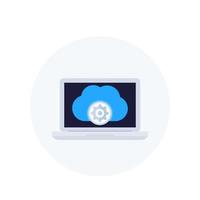 cloud solutions vector icon