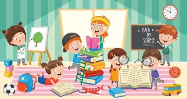 Education Of Little Preschool Children vector