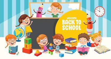 Education Of Little Preschool Children vector