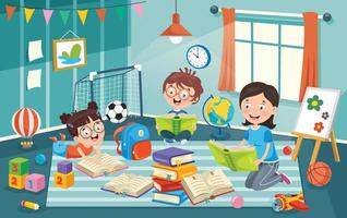 Education Of Little Preschool Children vector