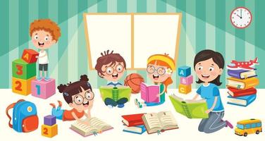 Education Of Little Preschool Children vector