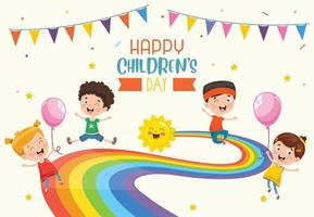 Concept Of Happy Children's Day vector