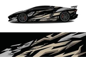 Car wrap graphic racing abstract background for wrap and vinyl sticker vector