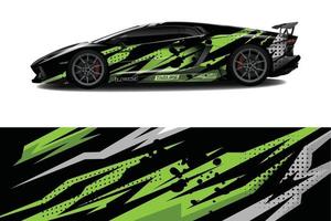 Car wrap graphic racing abstract background for wrap and vinyl sticker vector