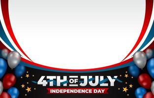 4th of July Background vector