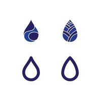 Water wave icon vector nature object and design business logo