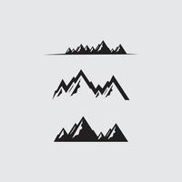 Mountain icon Logo nature and outdoor object nature vector