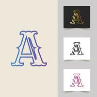 A Letter Logo Abstract Design vector