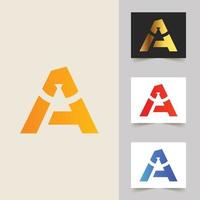 A letter logo professional design vector