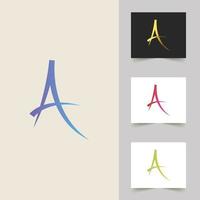 A letter logo professional design vector