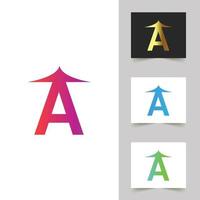 A Letter Logo Abstract Design vector