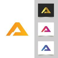 un diseño abstracto de logotipo de carta vector