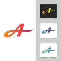 A Letter Logo Abstract Design vector