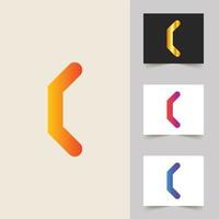 C letter logo professional abstract design vector