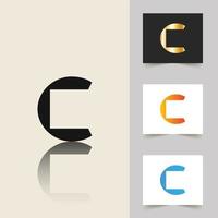 C letter logo professional abstract design vector