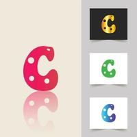 C letter logo professional abstract design vector