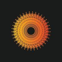 Mandala Decorative And Ornamental Hand drawing Abstract Colorful design vector