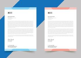 Modern letterhead template design for your business vector