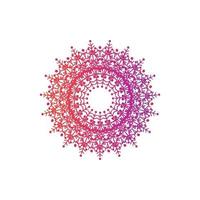 Mandala Decorative And Ornamental Hand drawing Abstract Colorful design vector