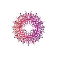 Mandala Decorative And Ornamental Hand drawing Abstract Colorful design vector