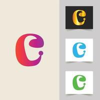 C letter logo professional abstract design vector