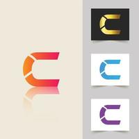 C letter logo professional abstract design vector