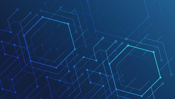 Abstract lines and dots connect background. Technology connection digital data and big data concept. vector