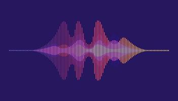 Sound waves. Motion sound wave abstract background. vector