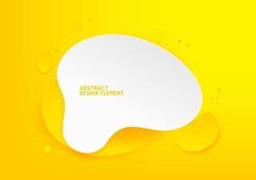 Dynamic background template with 3D shapes modern concept. minimal poster. vector