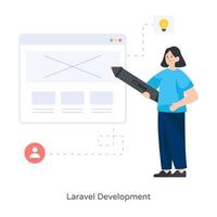 Laravel Layout Development vector