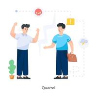 Quarrel And Argument vector