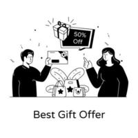 Best Gift Offer vector