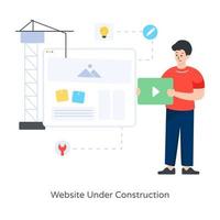 Website Under Construction vector