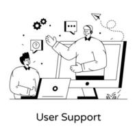 Customer User Support vector