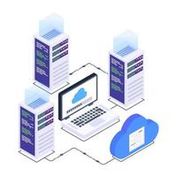 Data Centers and Server Room vector