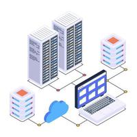 Data Centers and Server Room vector