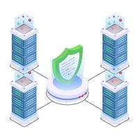 Data Servers Security vector