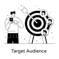 Target Audience and Team vector
