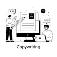 Copy Writing Article vector