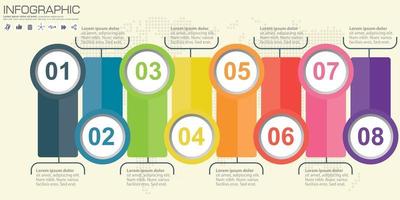 Vector circle infographic. Template for diagram, graph, presentation and chart. Business concept, parts, steps or processes. Abstract background.