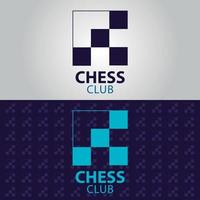 Chess club logo vector