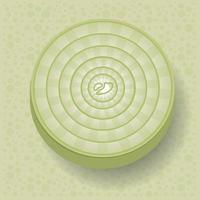 Onion wheel icon vector