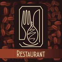 Restaurant Coffee Background vector