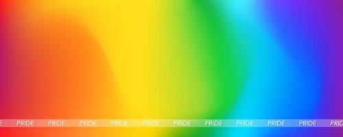 Ilustración de un fondo de colores del arco iris que muestra el apoyo LGBT a la comunidad de lesbianas, gays, bisexuales y trans vector