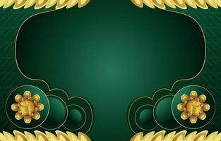 Green and Gold Abstract Background vector