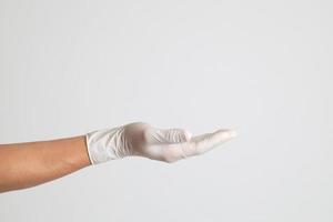 Hand with Medical Gloves photo