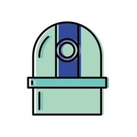 Space observatory icon vector design