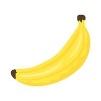 fresh banana fruit isolated icon vector